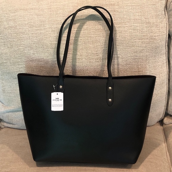 NWT Coach Leather Tote - Picture 4 of 8